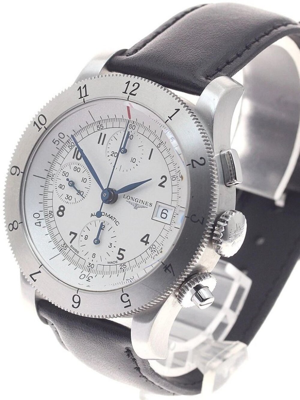 LONGINES Heritage Weems L2.741.4 Chronograph Silver Dial Automatic Men's_961391